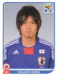 Yasuhito Endo Japan samolepka Panini World Cup 2010 #387